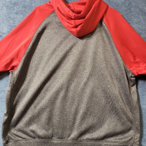 NHL Chicago Blackhawks Hoodie Men's 2XL Red/Gray Embroidered Hooded Sweatshirt - Picture 7 of 10